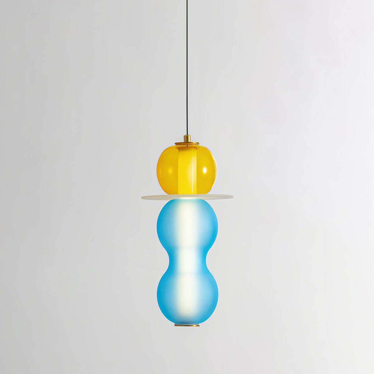 Ripple Glass Pendant Light – Modern LED Hanging Lamp for Dining Room & Living Room