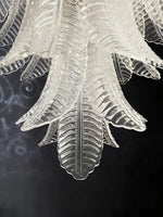Rosalind Clear Glass Floral Cascade Chandelier for Elegant Interiors