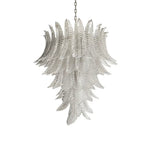 Rosalind Clear Glass Floral Cascade Chandelier for Elegant Interiors