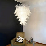 Rosalind Clear Glass Floral Cascade Chandelier for Elegant Interiors