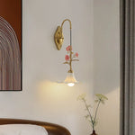 Rosaline Bloom Wall Sconce in Brass and Ceramic