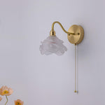 Rose Brass Wall Light