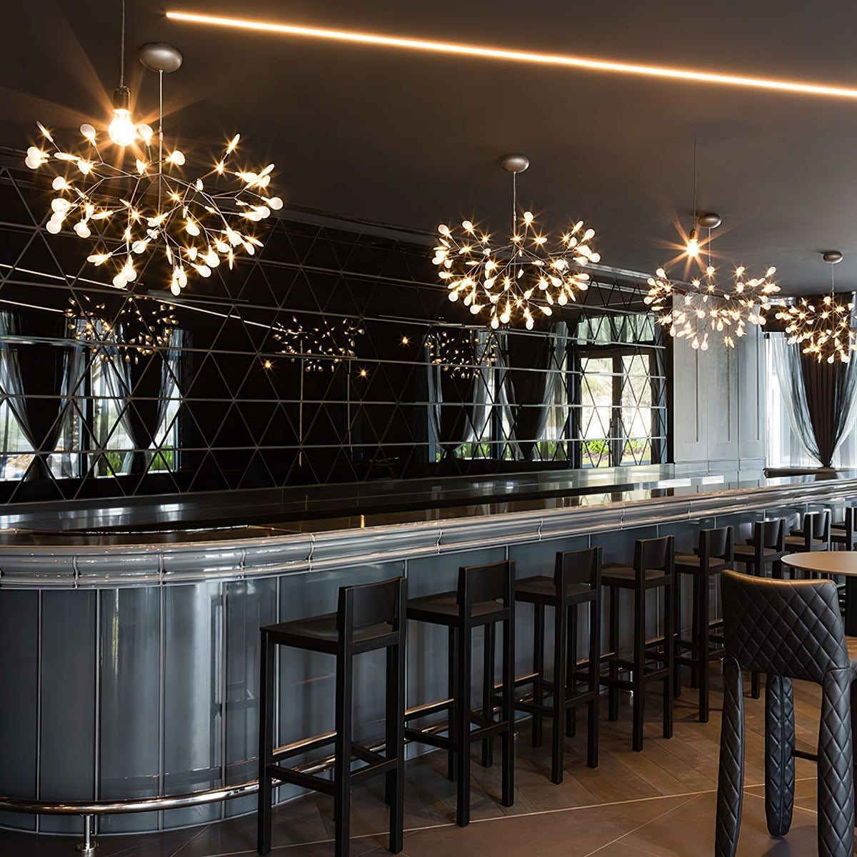 Rose Gold Firefly Led Chandelier