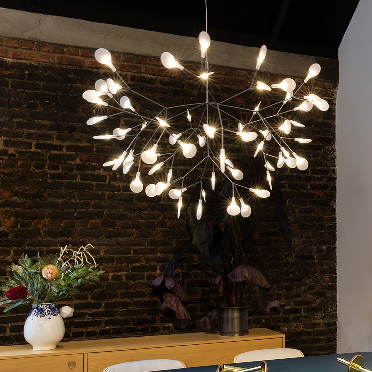 Rose Gold Firefly Led Chandelier