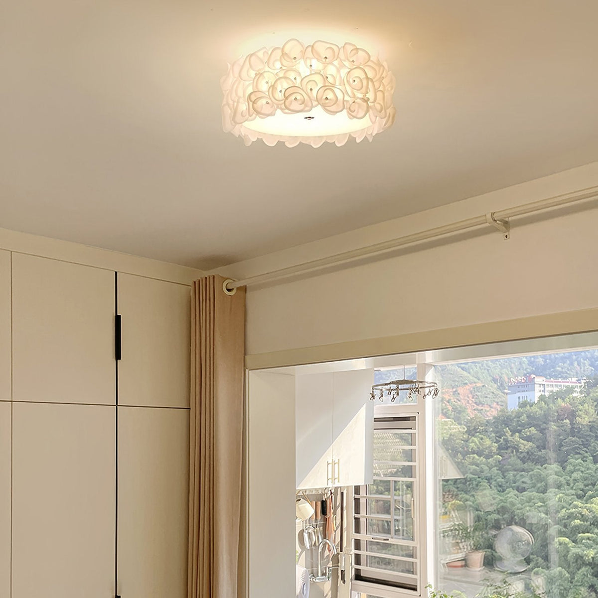 Rose Hydrangea Ceiling Lamp