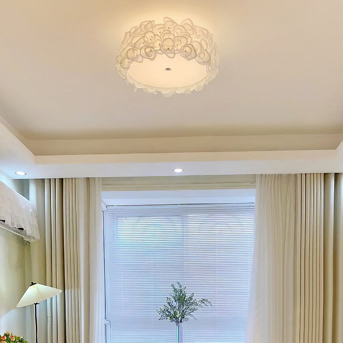 Rose Hydrangea Ceiling Lamp