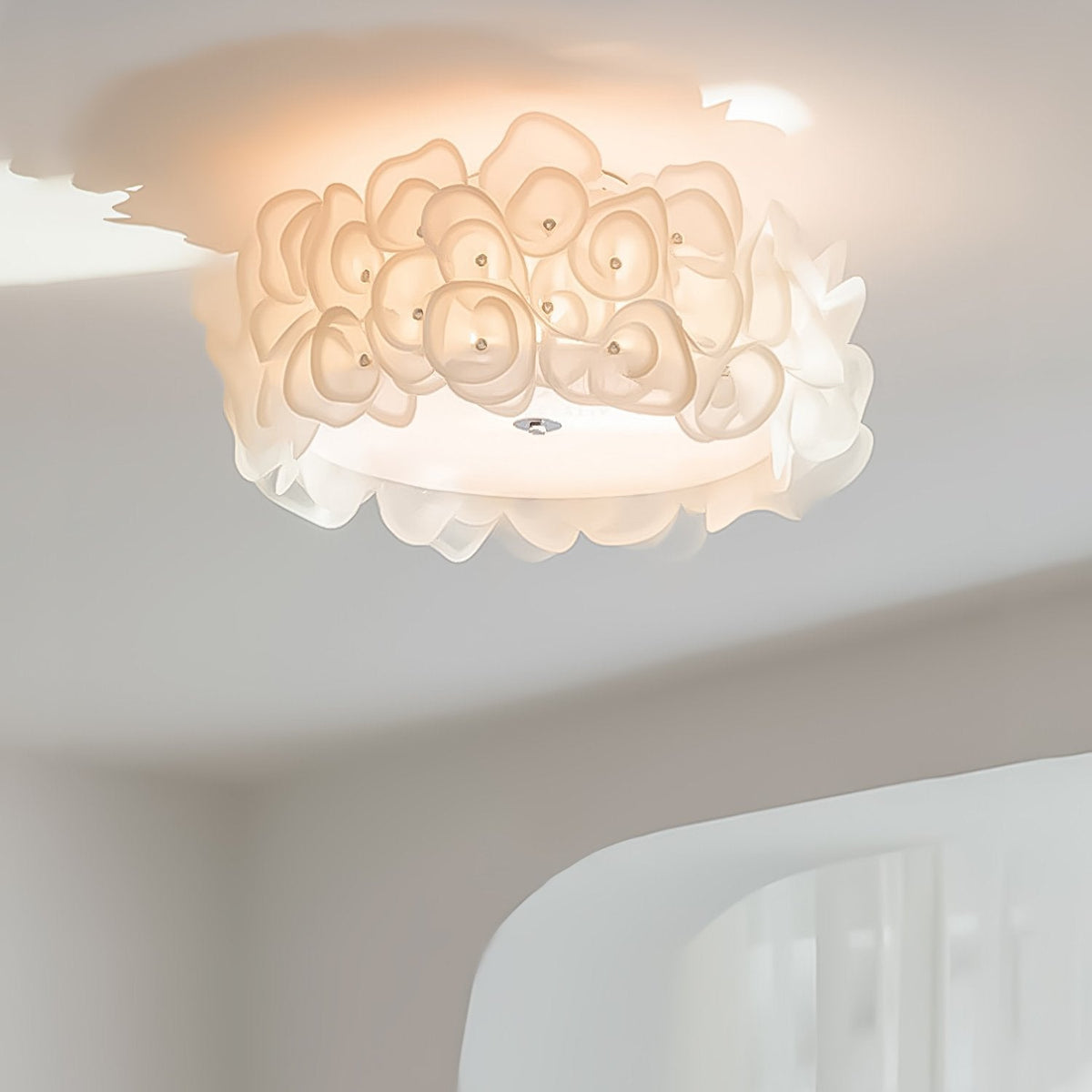 Rose Hydrangea Ceiling Lamp
