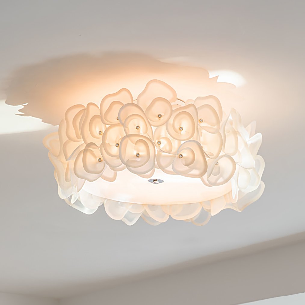 Rose Hydrangea Ceiling Lamp