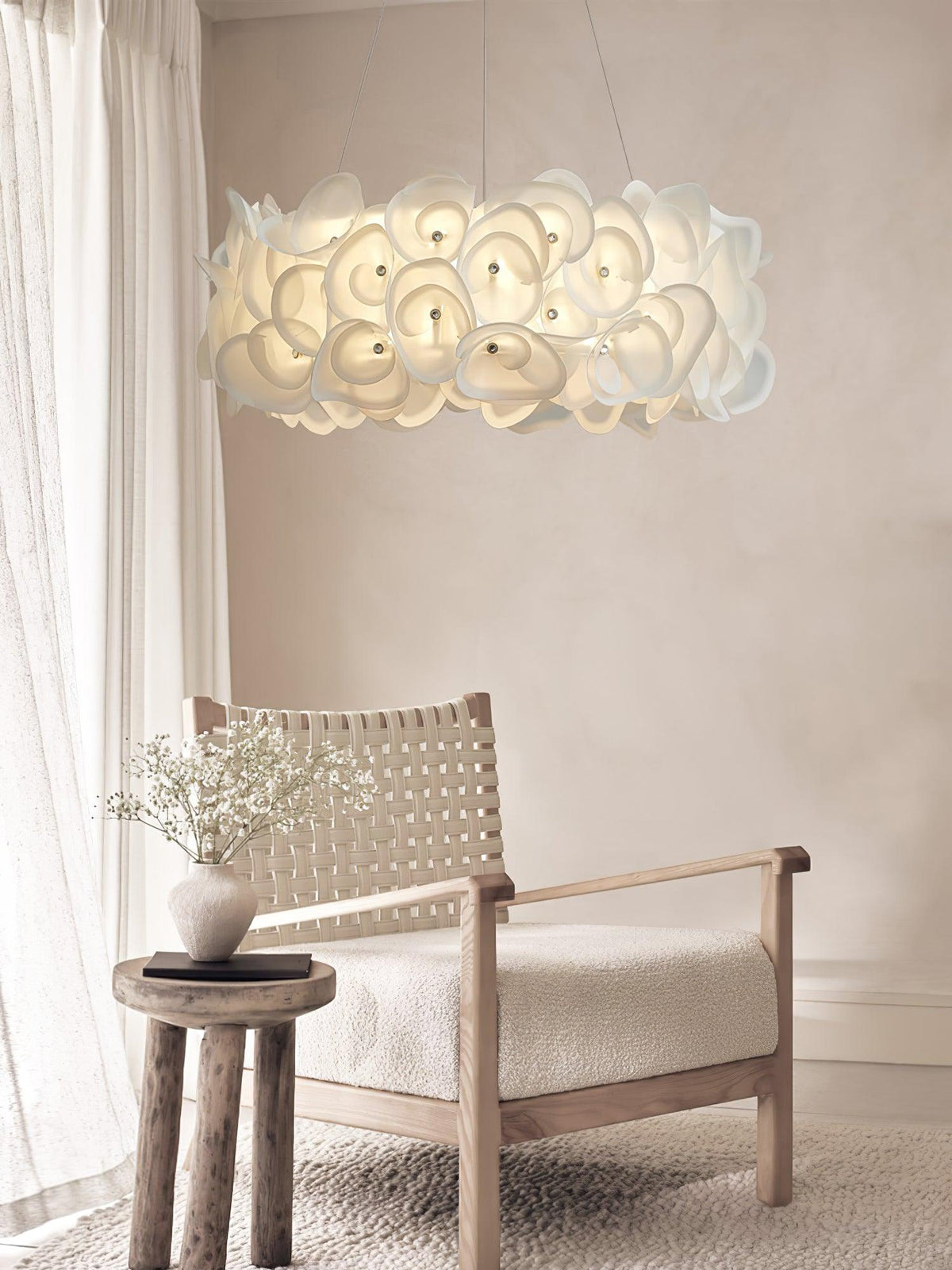 Rose Hydrangea Chandelier