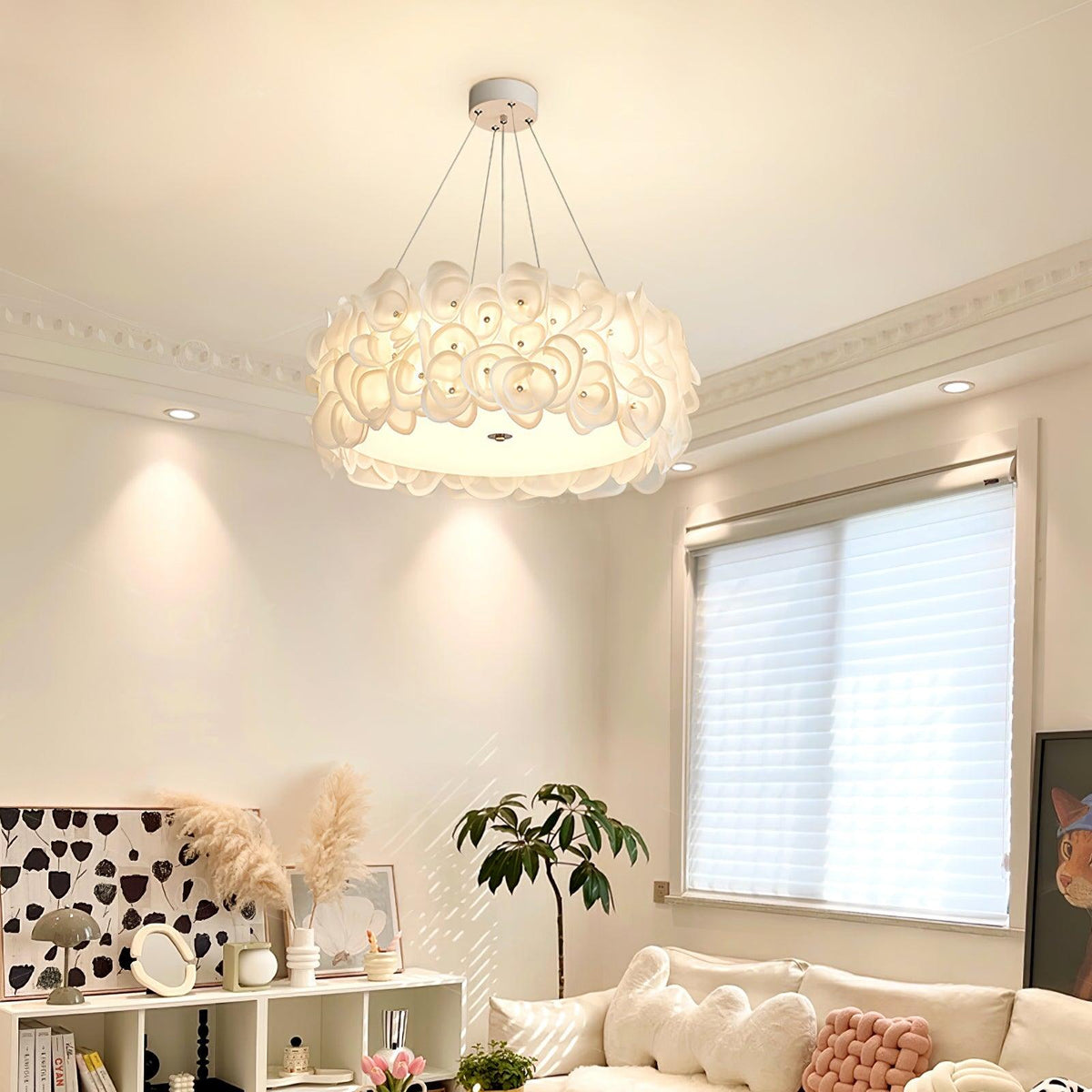 Rose Hydrangea Chandelier