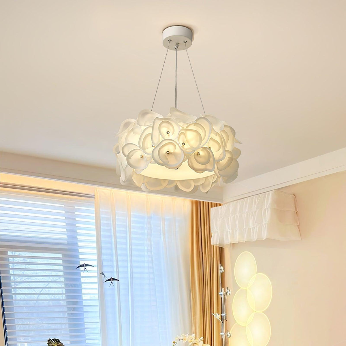 Rose Hydrangea Chandelier