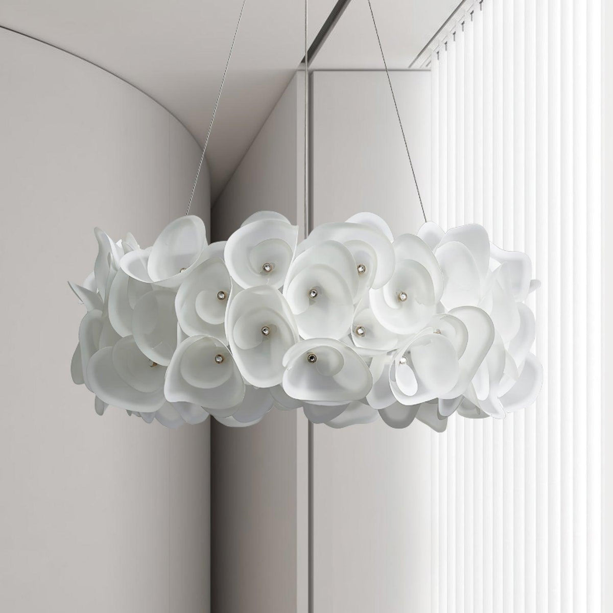 Rose Hydrangea Chandelier