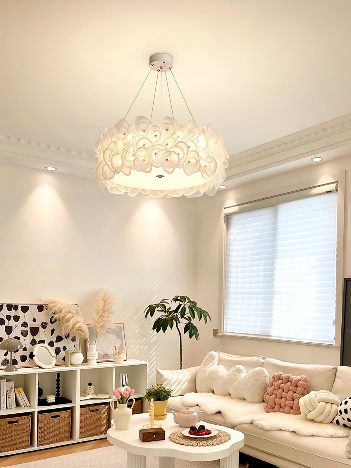 Rose Hydrangea Chandelier