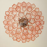 Rose Tubes Glass Chandelier – Handcrafted Murano Glass Pendant Light