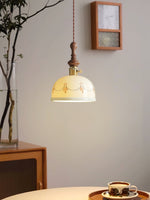Roselind Hand-Painted Ceramic Pendant Light for Dining & Living Spaces