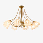 Rosemarie Bloom Chandelier – Hand-Blown Glass & Pearl Luxury Pendant Light