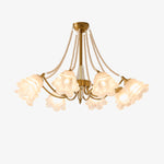 Rosemarie Bloom Chandelier – Hand-Blown Glass & Pearl Luxury Pendant Light