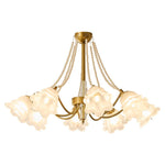 Rosemarie Bloom Chandelier – Hand-Blown Glass & Pearl Luxury Pendant Light