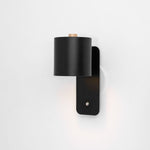 Cylinder Rechargeable Wall Sconce with 350° Rotation and Touch Dimmer
