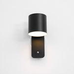 Cylinder Rechargeable Wall Sconce with 350° Rotation and Touch Dimmer