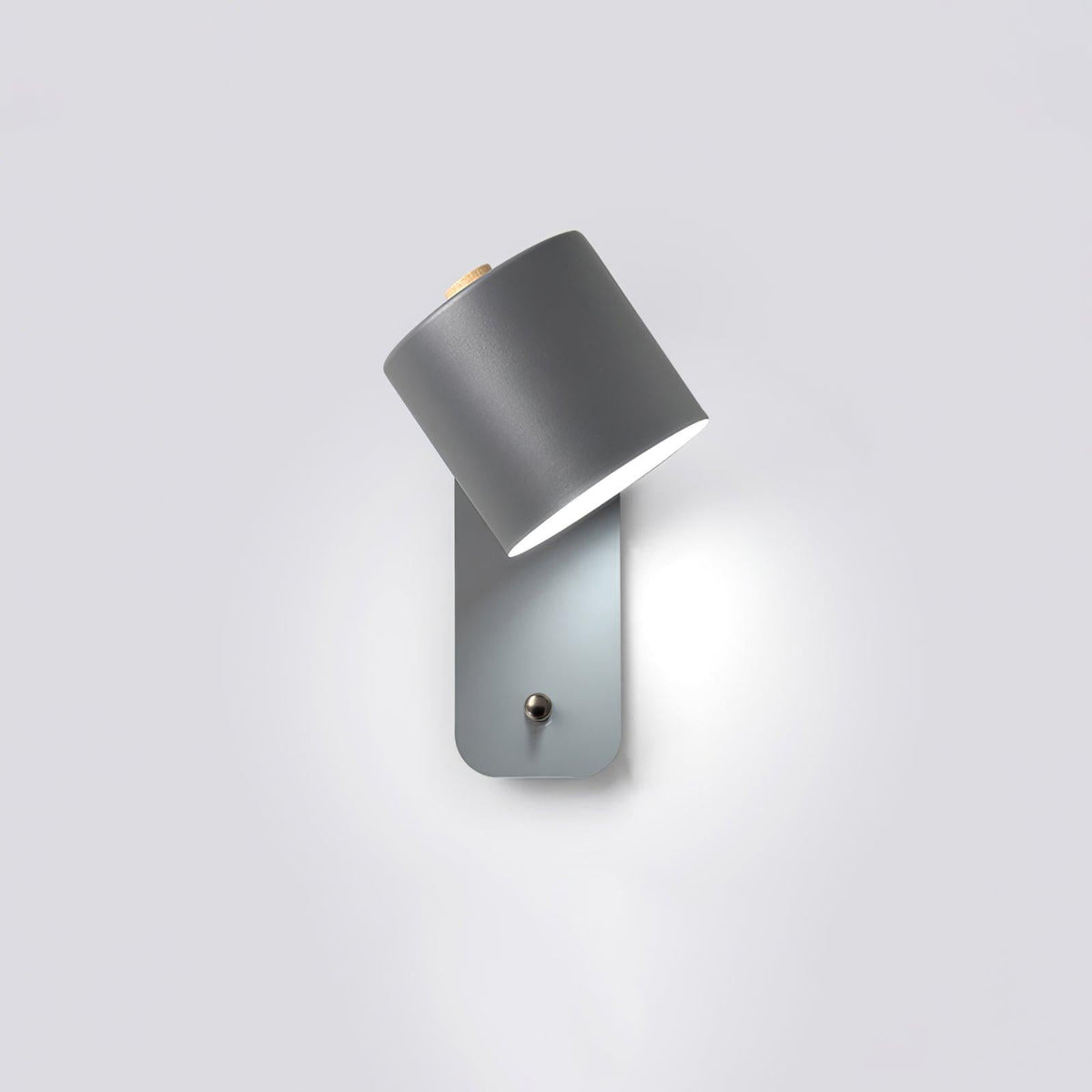 Cylinder Rechargeable Wall Sconce with 350° Rotation and Touch Dimmer
