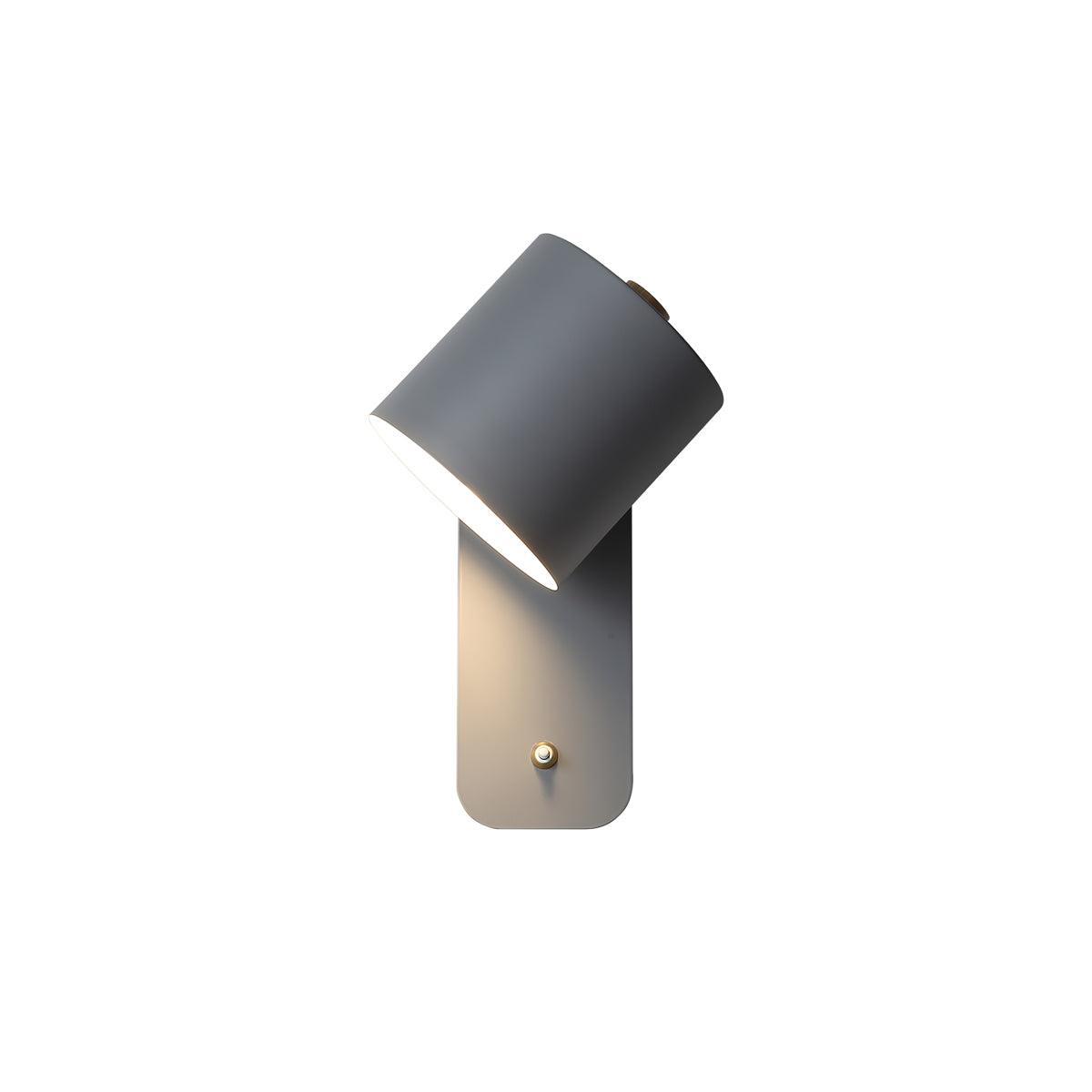 Rotatable Cylinder Plug In Wall Lamp