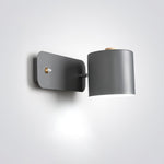 Rotatable Cylinder Plug In Wall Lamp