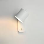 Rotatable Cylinder Plug In Wall Lamp