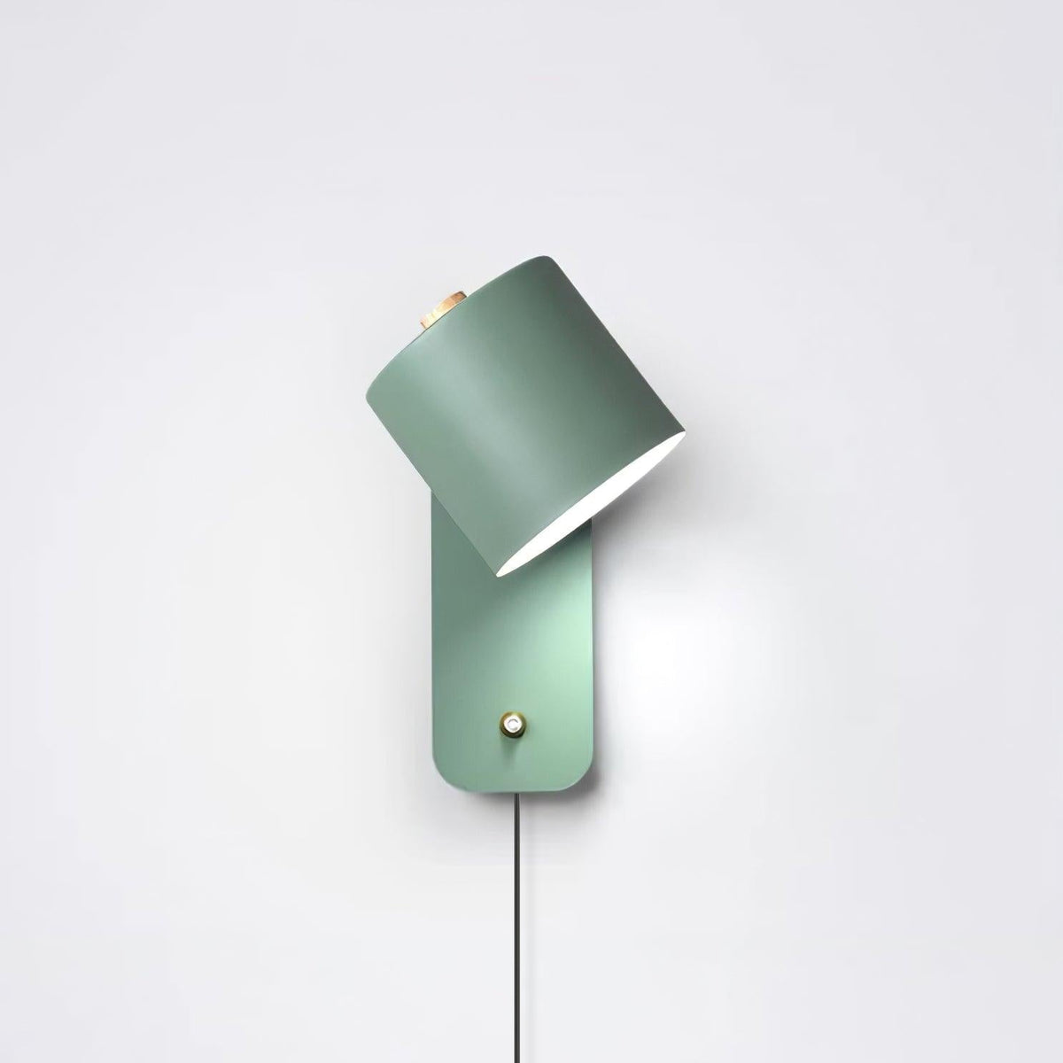 Rotatable Cylinder Plug In Wall Lamp