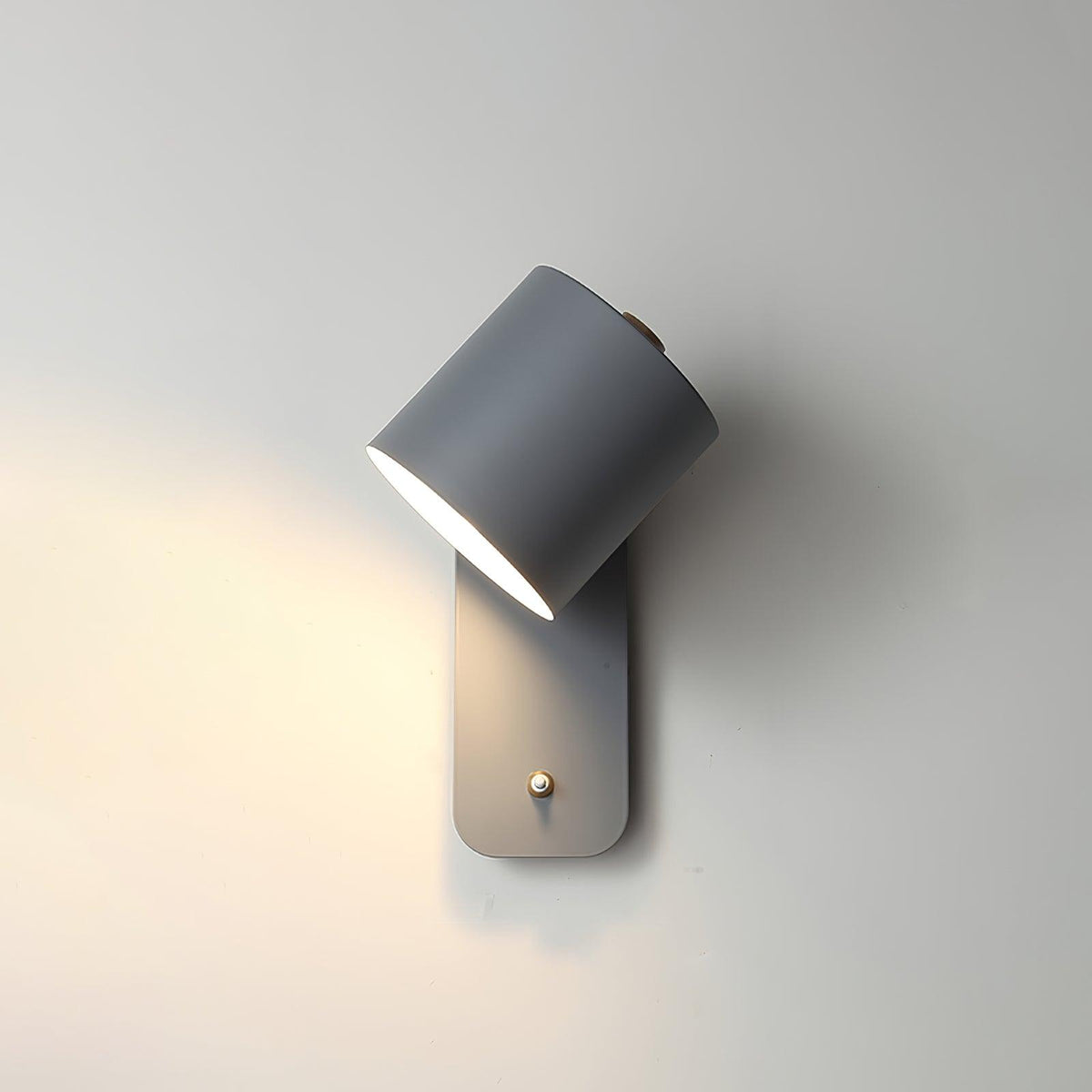 Rotatable Cylinder Plug In Wall Lamp