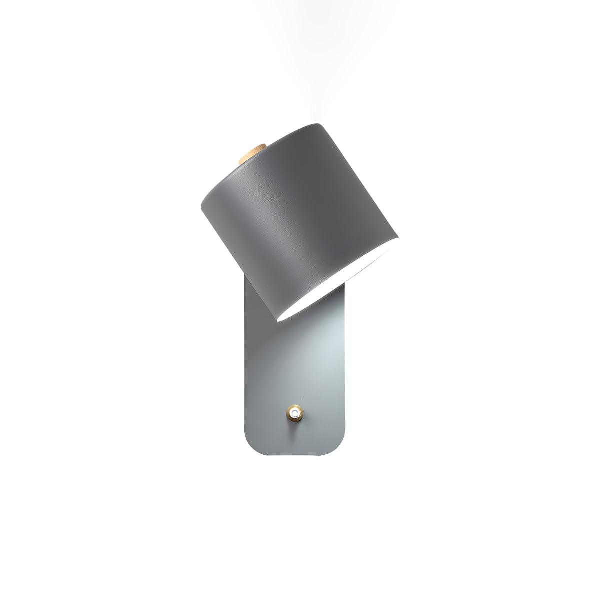 Rotatable Cylinder Plug In Wall Lamp