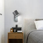 Rotatable Cylinder Plug In Wall Lamp