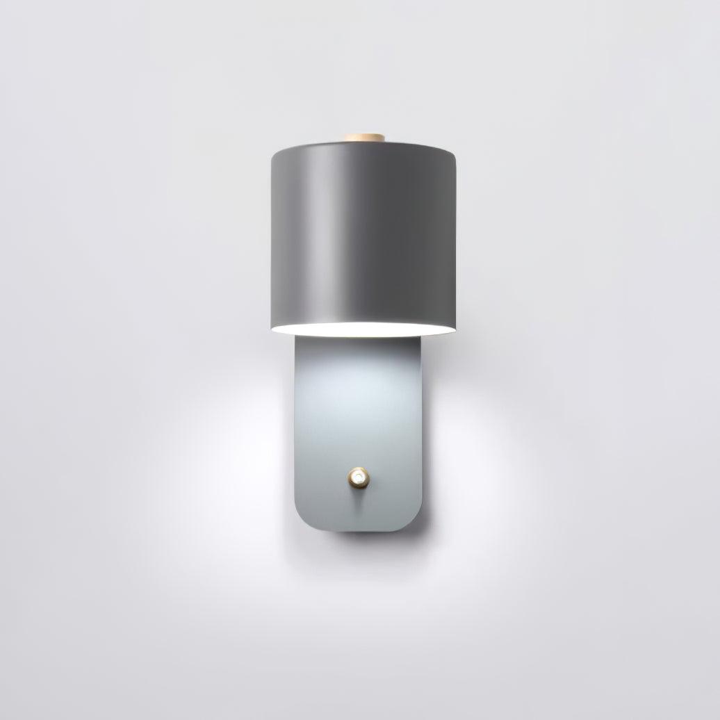 Rotatable Cylinder Plug In Wall Lamp