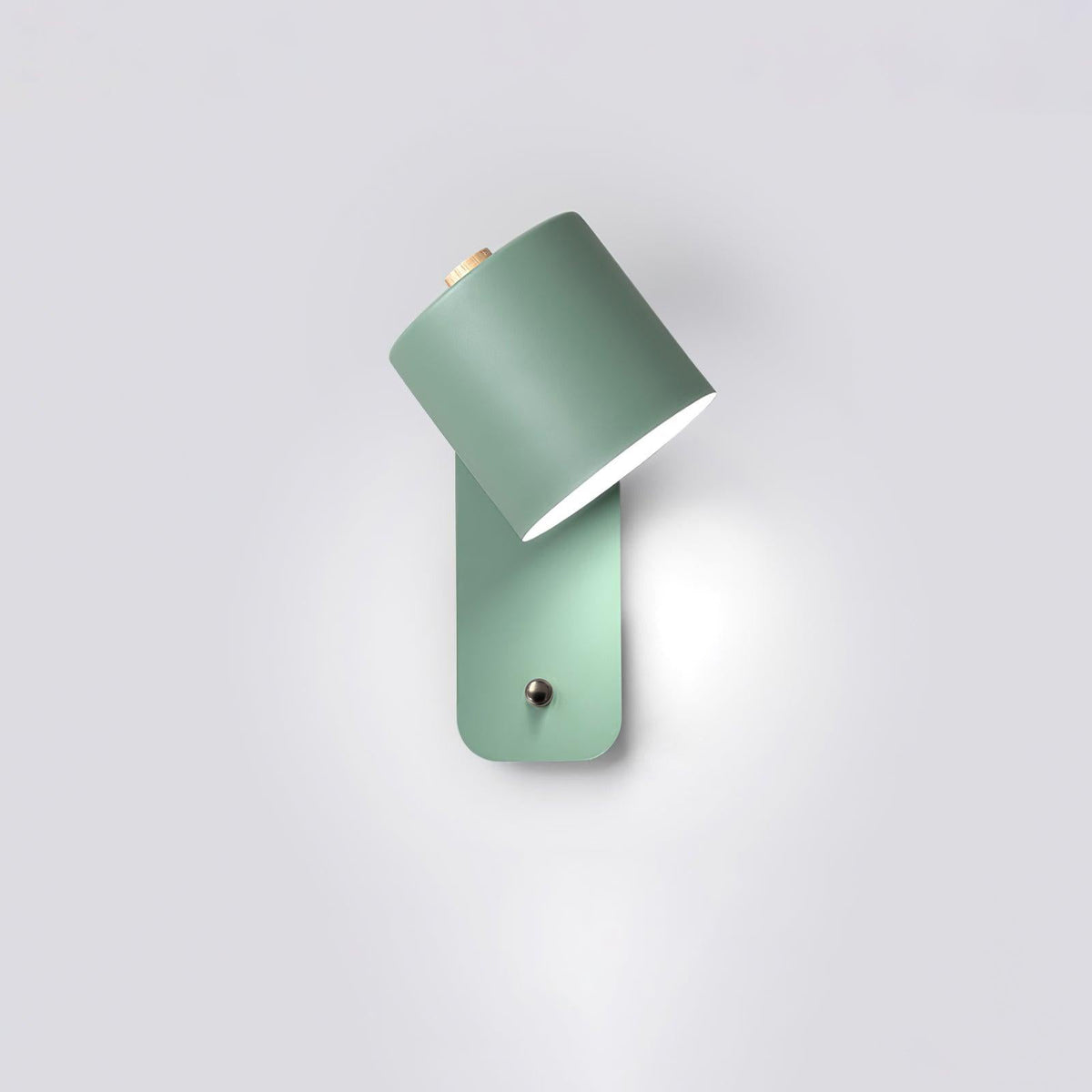 Cylinder Rechargeable Wall Sconce with 350° Rotation and Touch Dimmer