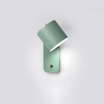 Cylinder Rechargeable Wall Sconce with 350° Rotation and Touch Dimmer