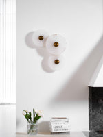 Nayra Alabaster Wall Sconce – Sculpted LED Wall Light in Natural Stone