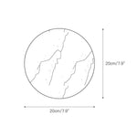 Round White Marble Sconce