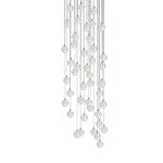 Crystal Ball Pendant Light – Chrome & Clear Glass Chandelier