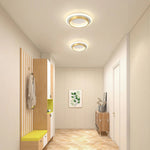 Modern Round Ring Metal Acrylic Ceiling Light