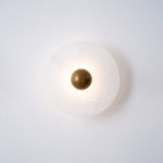 Nayra Alabaster Wall Sconce – Sculpted LED Wall Light in Natural Stone