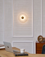 Nayra Alabaster Wall Sconce – Sculpted LED Wall Light in Natural Stone