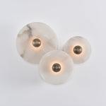 Nayra Alabaster Wall Sconce – Sculpted LED Wall Light in Natural Stone