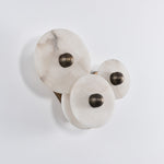 Nayra Alabaster Wall Sconce – Sculpted LED Wall Light in Natural Stone