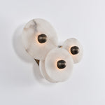 Nayra Alabaster Wall Sconce – Sculpted LED Wall Light in Natural Stone