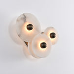 Nayra Alabaster Wall Sconce – Sculpted LED Wall Light in Natural Stone
