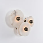 Nayra Alabaster Wall Sconce – Sculpted LED Wall Light in Natural Stone