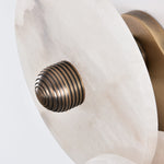 Nayra Alabaster Wall Sconce – Sculpted LED Wall Light in Natural Stone