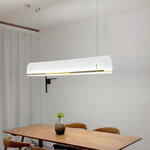 Modern Gold LED Arch Chandelier for Dining Room and Living Space