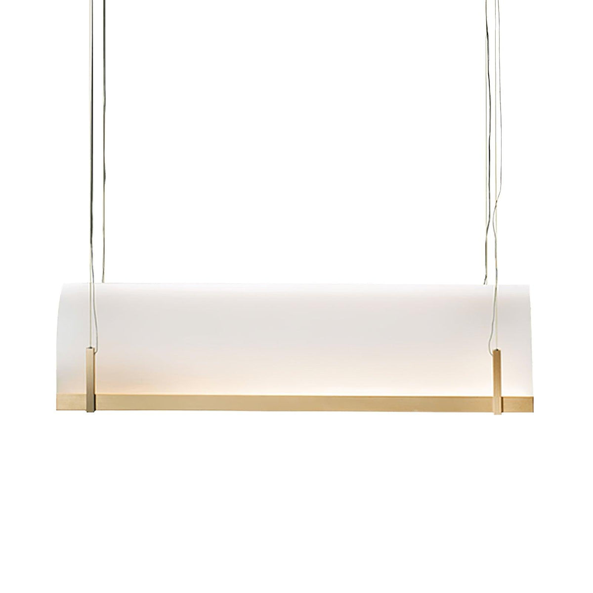 Modern Gold LED Arch Chandelier for Dining Room and Living Space