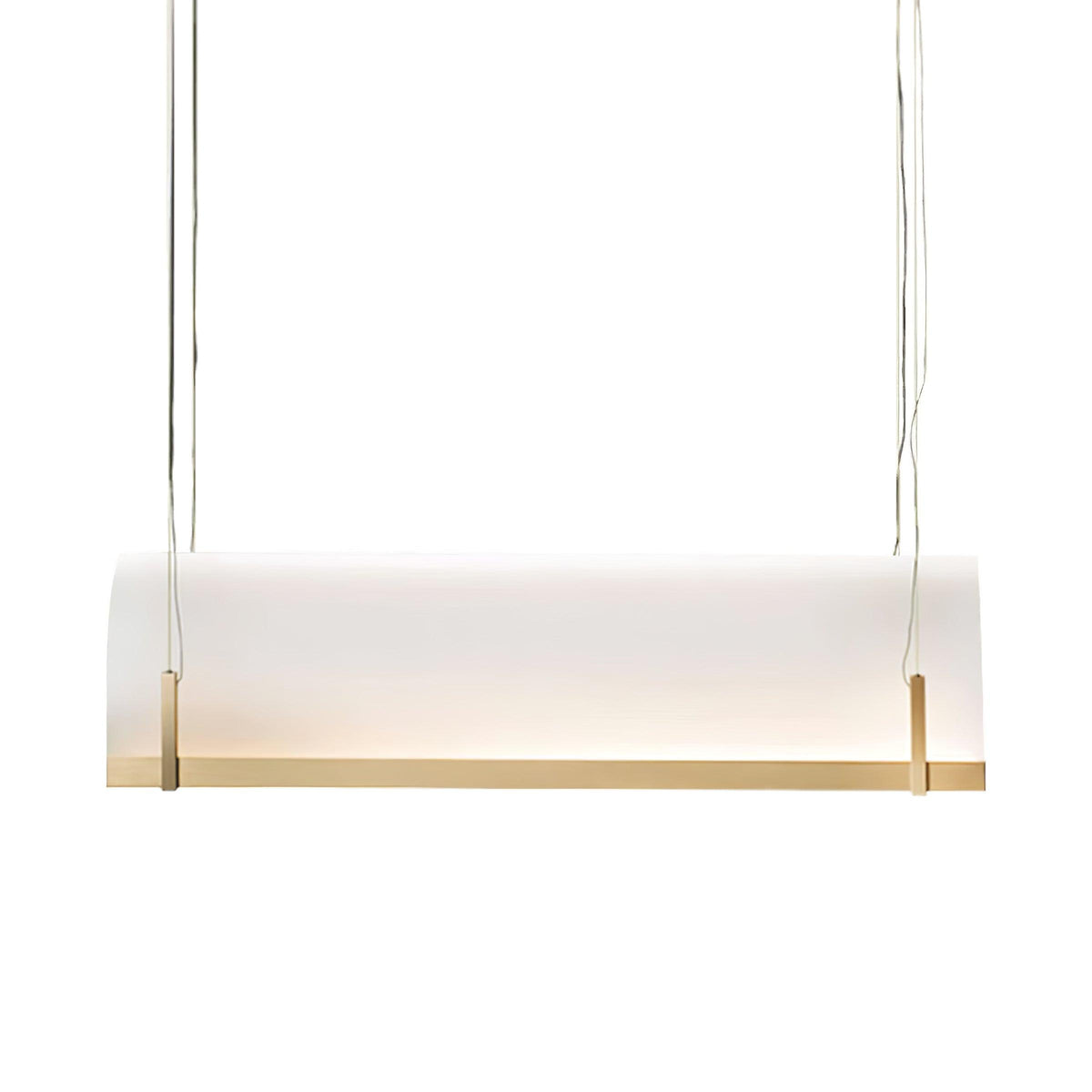 Modern Gold LED Arch Chandelier for Dining Room and Living Space